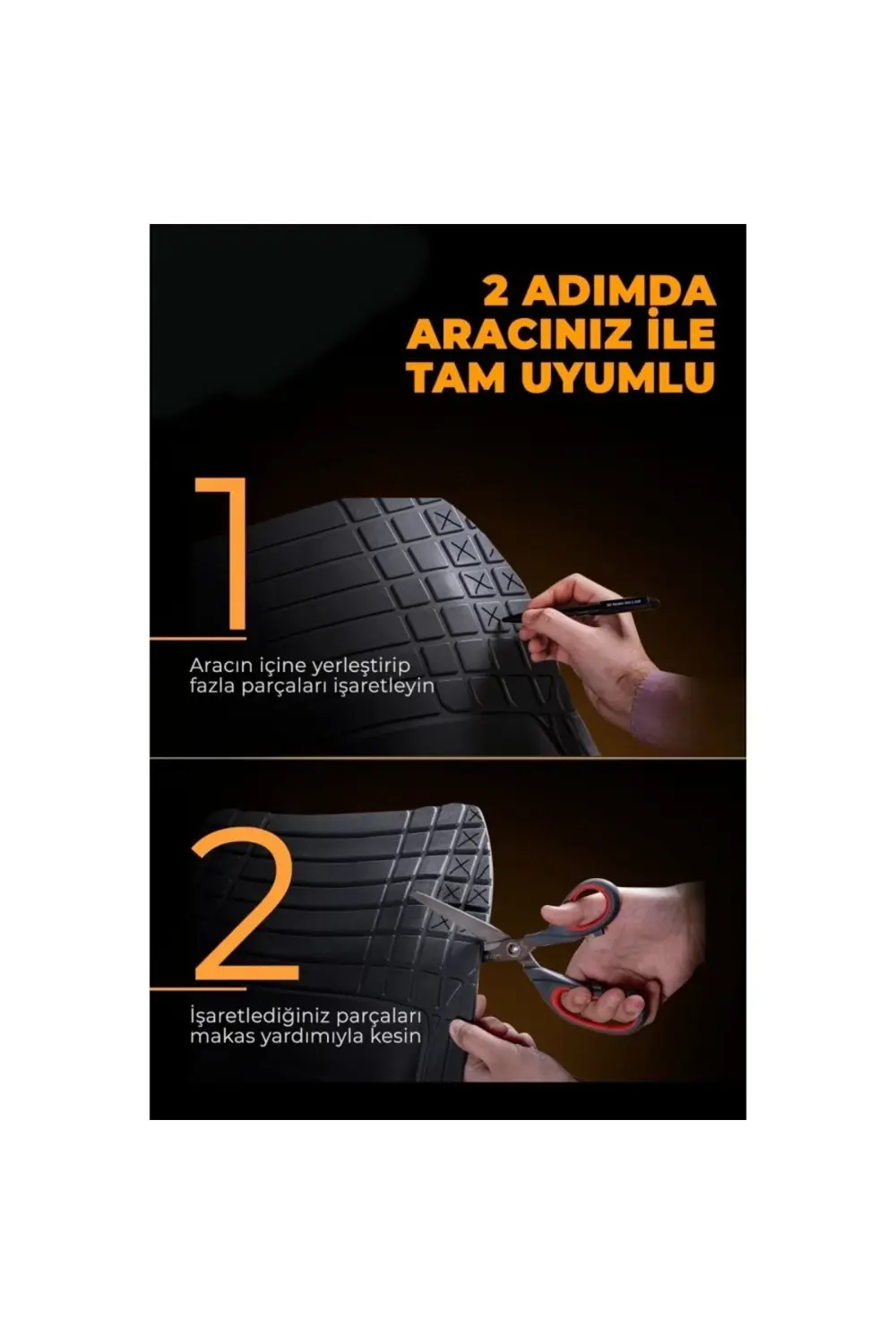 Mazda CX5 2016 UYUMLU HAVUZLU ÜNIVERSAL MAXİ PASPAS MAVİ - SİYAH