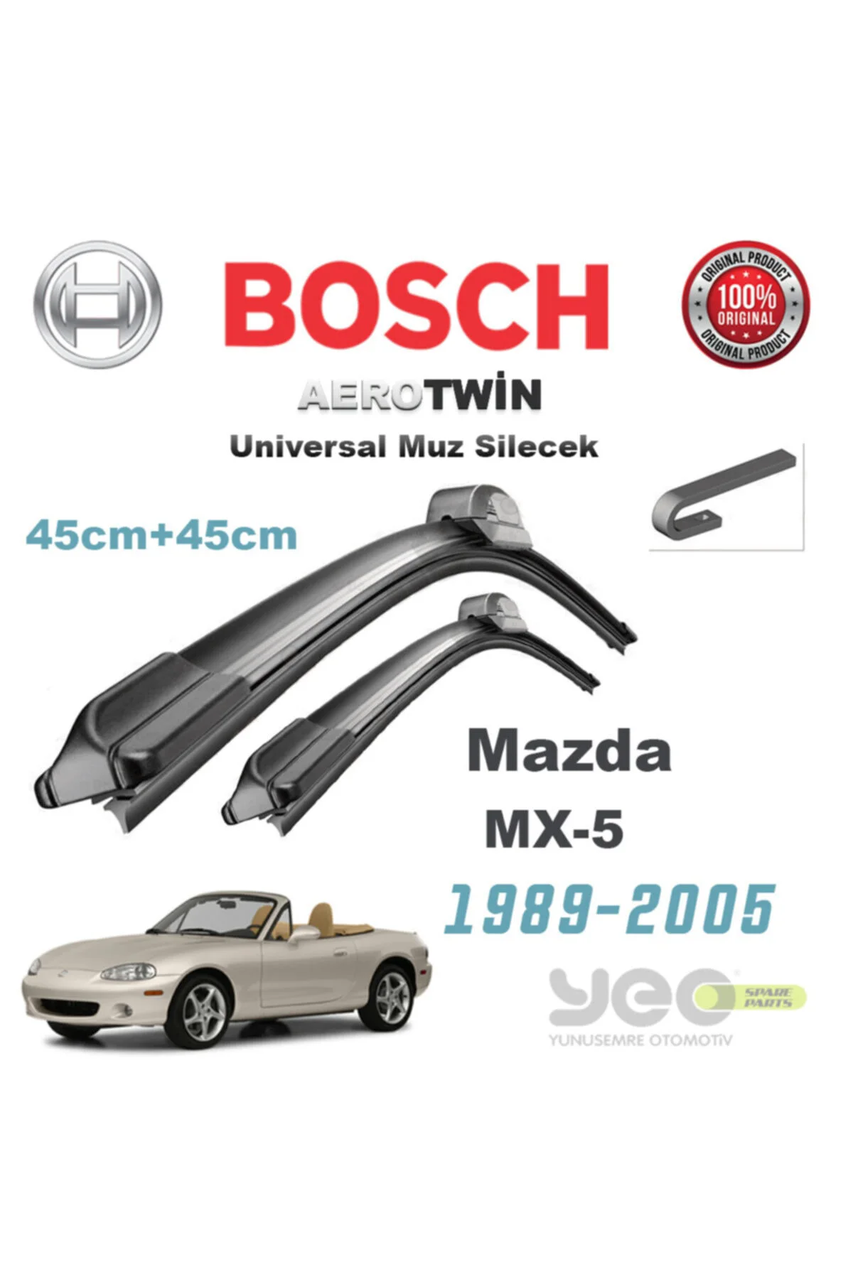 Mazda Mx-5 Aerotwin Muz Silecek Takımı Mazda Mx-5 Aerotwin Muz Silecek Takımı
