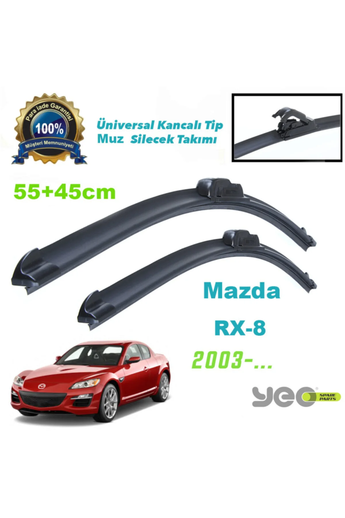 Mazda Rx-8 Aeroflex Muz Silecek Takımı