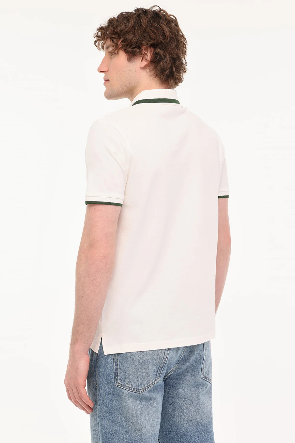 MB BTS203 POLO TSH 5FX Beyaz Erkek Kısa Kol T-Shirt