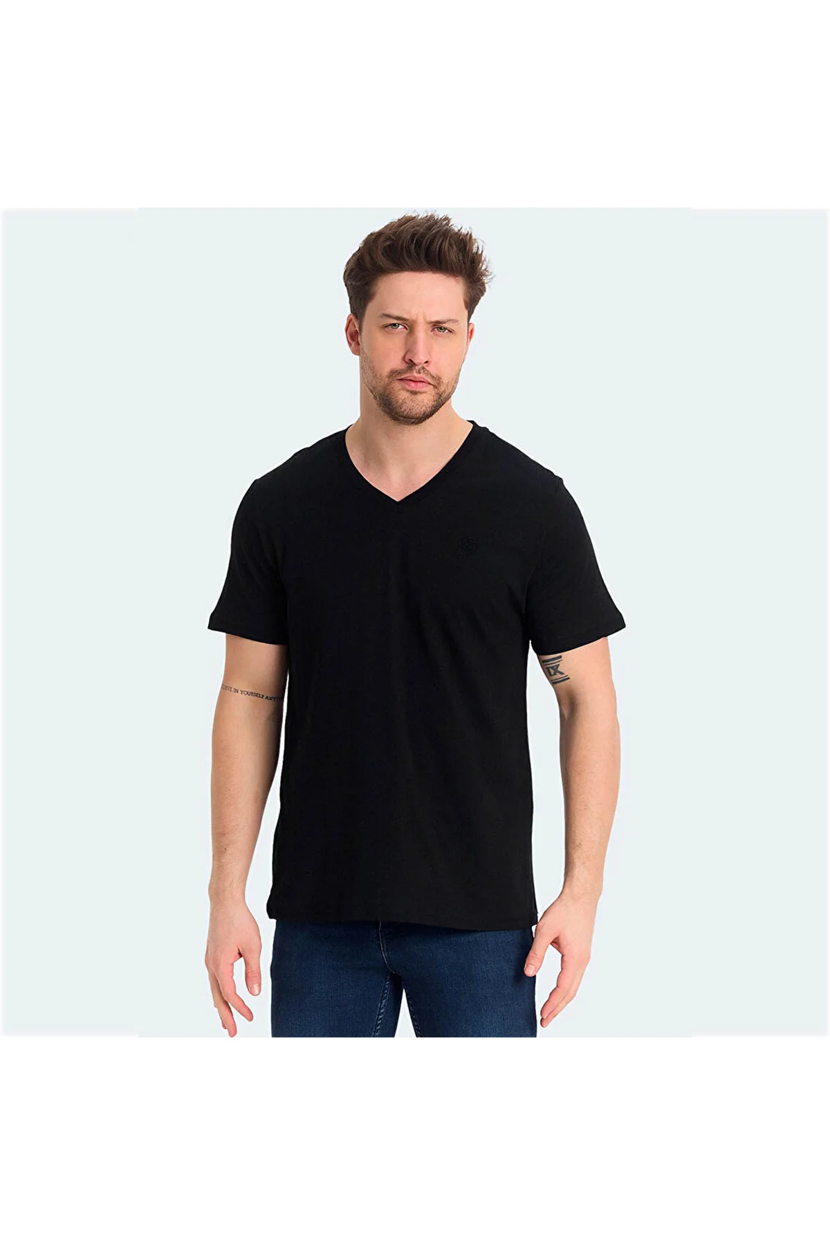 Mb Ct106 V Nk T-Sh 5Fx Siyah Erkek T-Shirt A101939415