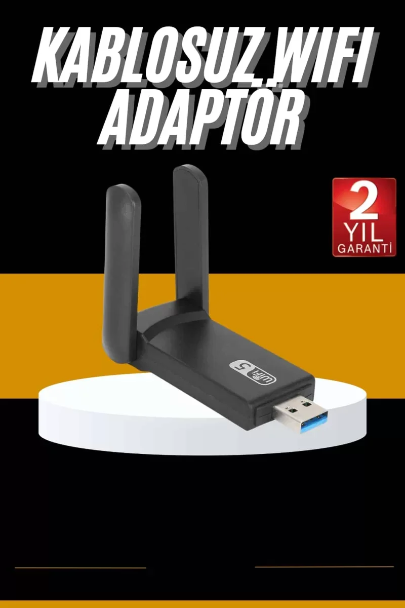 Mbps Wifi Alıcı Kablosuz Wifi Adaptörü Çift Band Çift Antenli - L