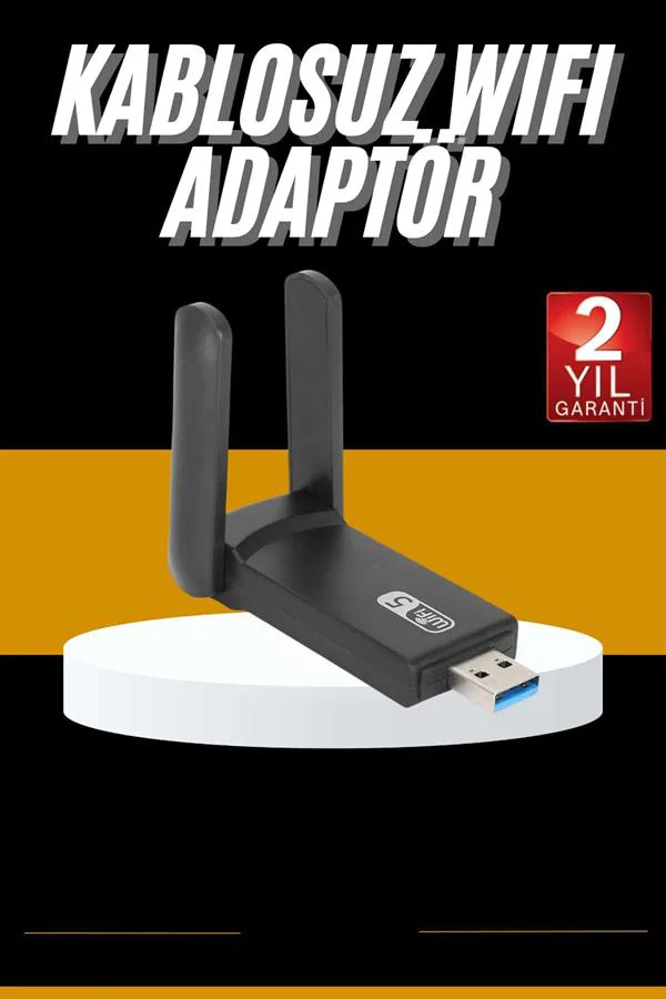 Mbps Wifi Alıcı Kablosuz Wifi Adaptörü Çift Band Çift Antenli Yeni Nesil