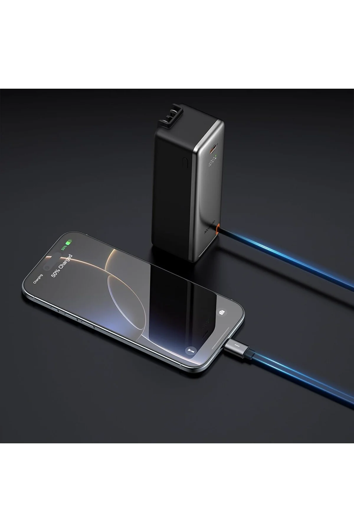 MC-3181 3 in 1 10000mAh 30W LED Ekranlı Powerbank ve Sarj Aleti (