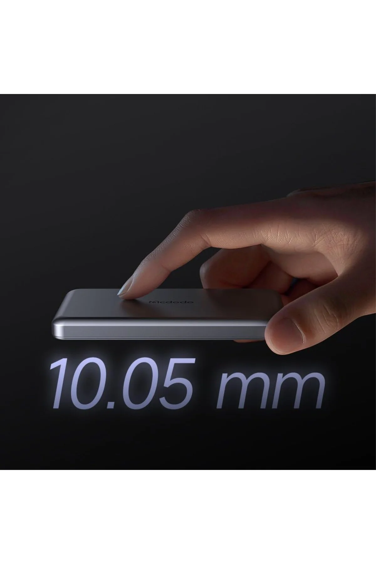 MC-4641 20W 5000MAH Metal Ultra İnce Kablosuz PowerBank Siyah