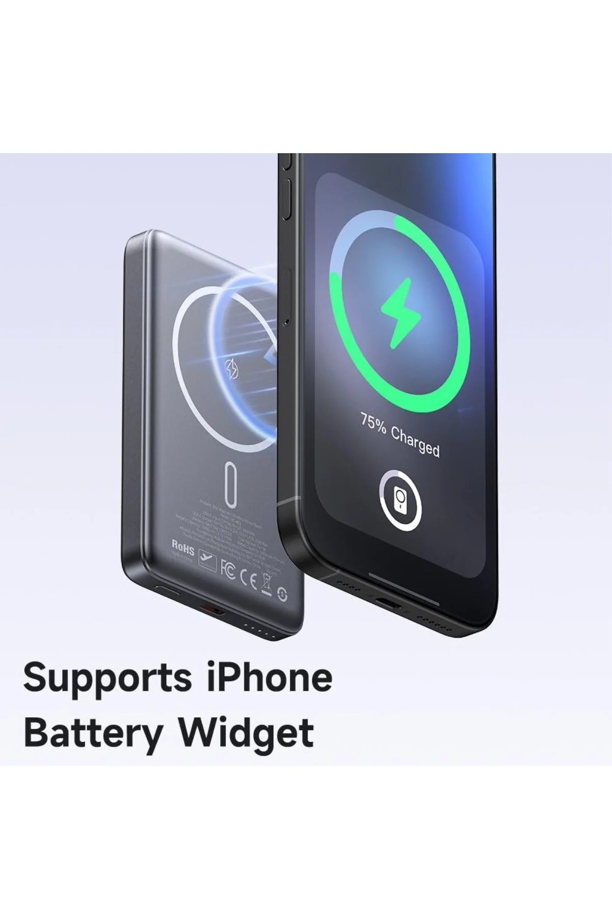 MC-4651 10000mAh 20W Metal Ultra İnce Manyetik Kablosuz Powerbank
