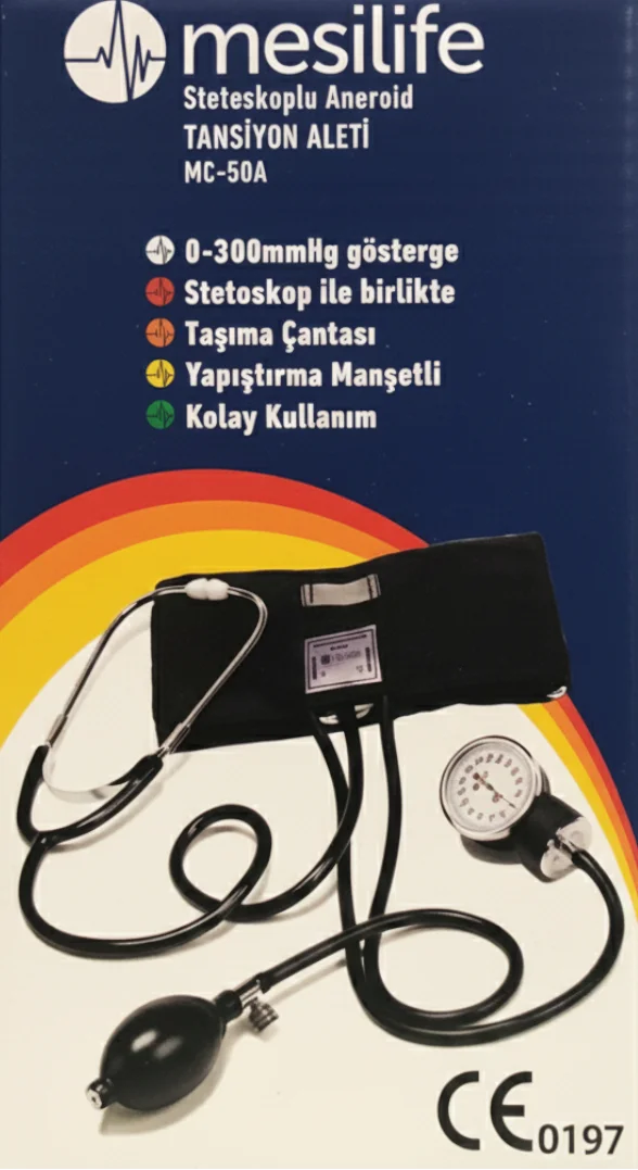 MC-50A Steteskoplu Tansiyon Aleti - Mekanik Kol Tansiyon Aleti | Hassas ve Güvenilir Ölçüm