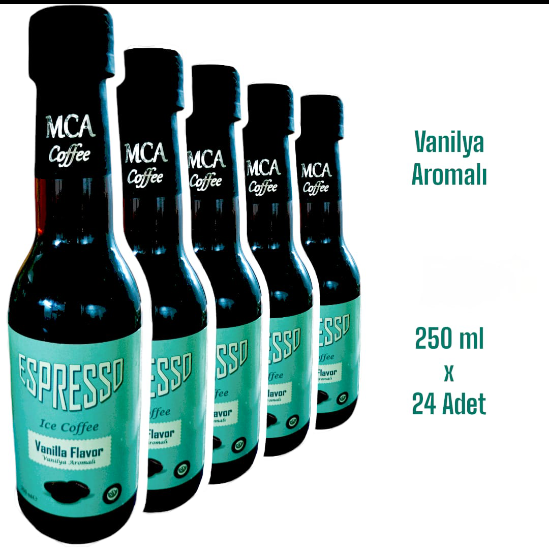 Mca Coffee Mca Espresso Soğuk Kahve (Vanilya Aromali) 250 Ml 24 Adet