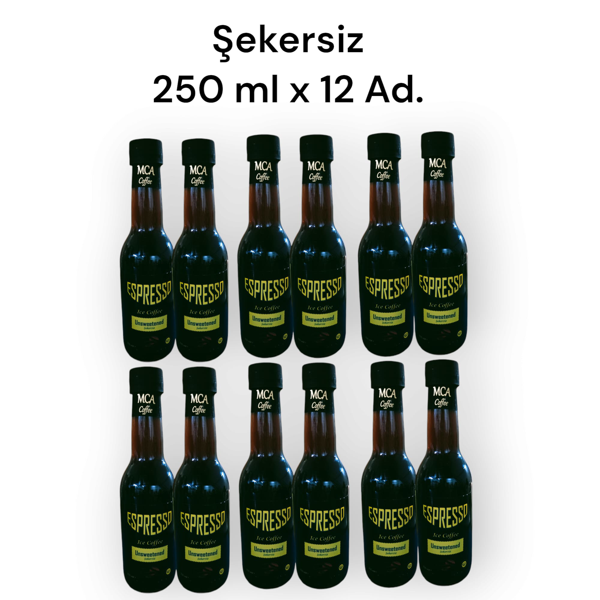 Mca Coffee Mca Espresso Soğuk Kahve (Şekersiz) 250 Ml X 12 Adet