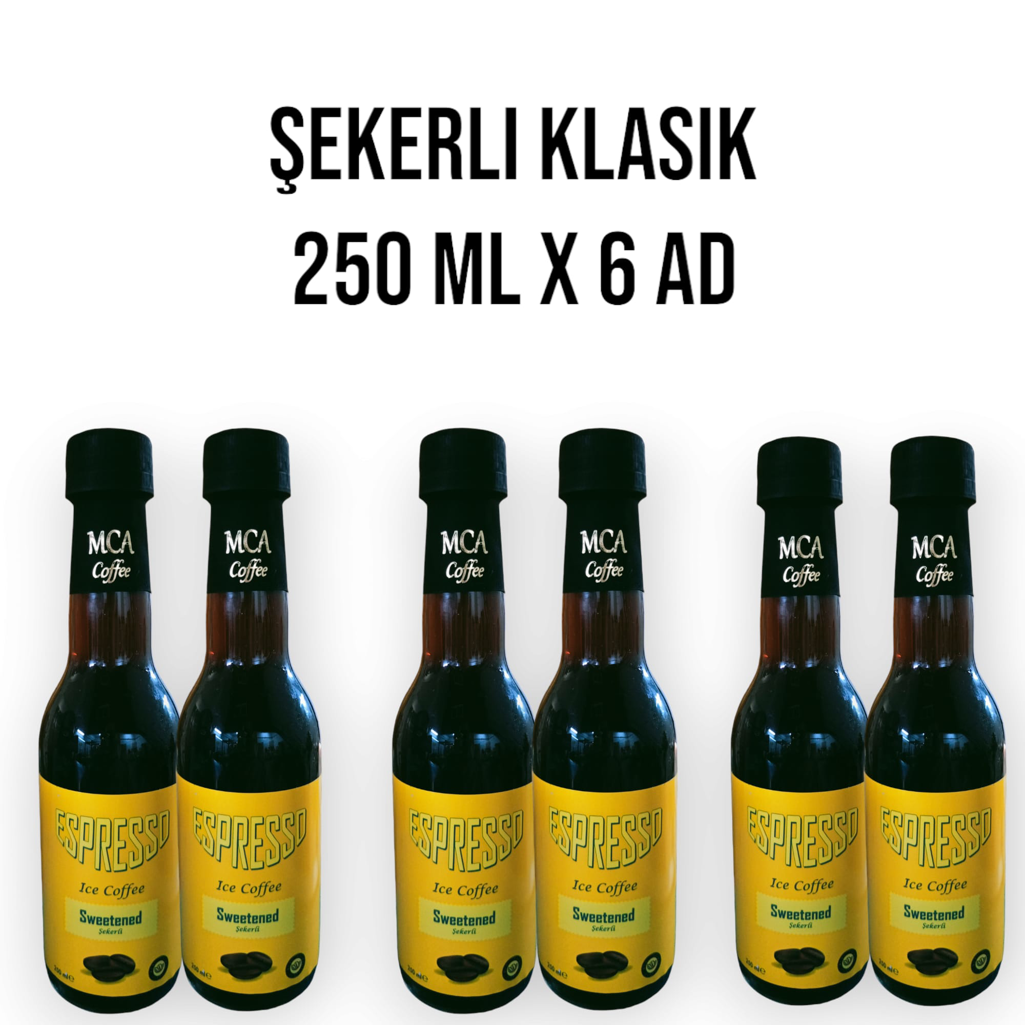 Mca Coffee Mca Espresso Soğuk Kahve (Şekerli Klasik) 250 Ml X 6 Adet