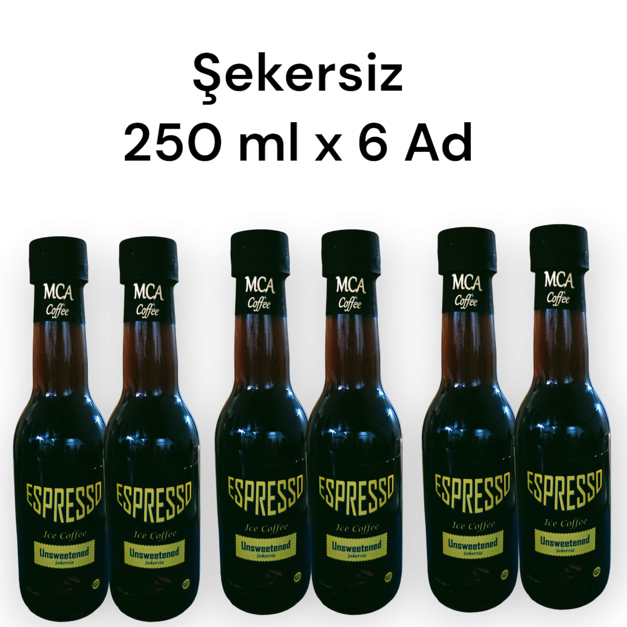 Mca Coffee Mca Espresso Soğuk Kahve (Şekersiz) 250 Ml X 6 Adet