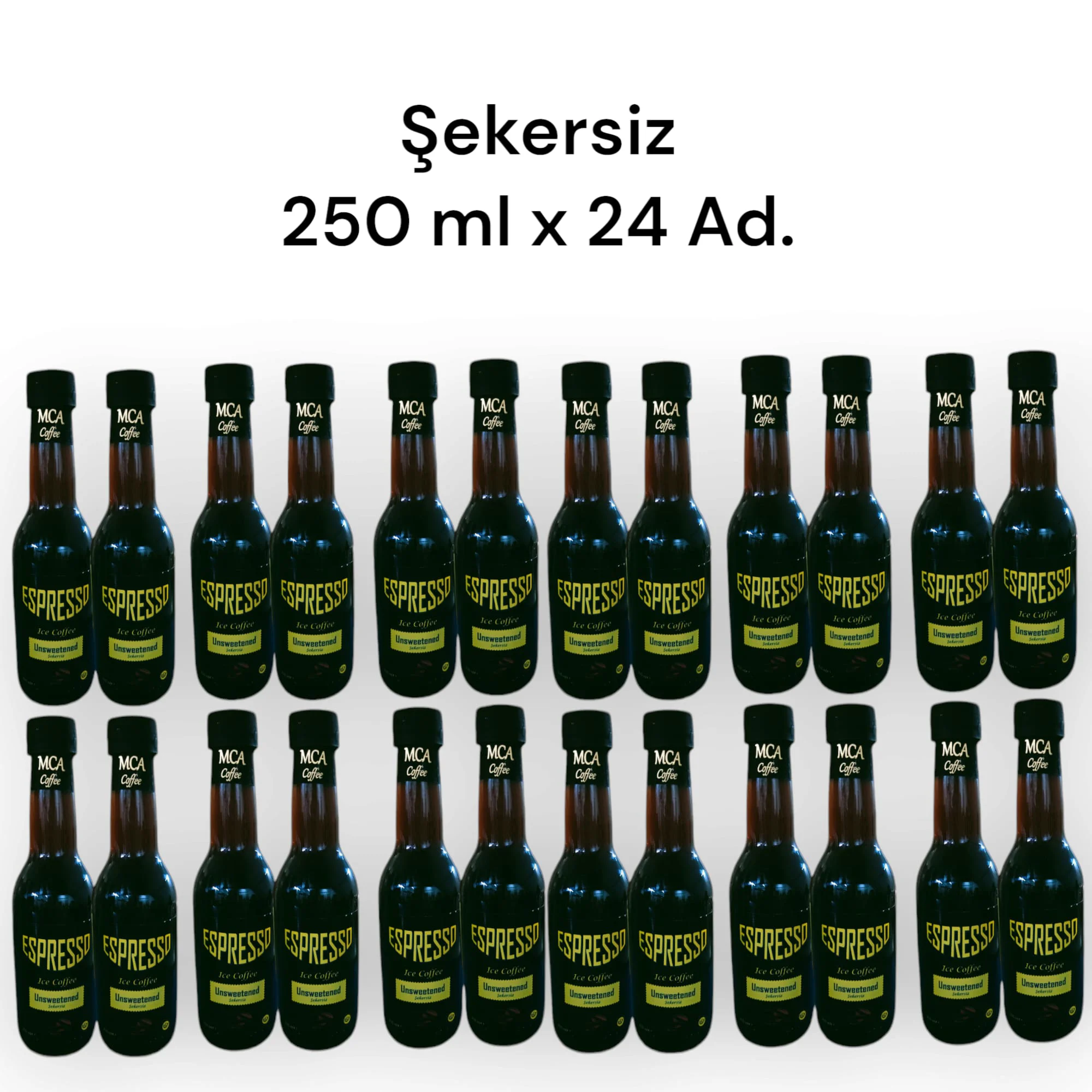 MCA Espresso Soğuk Kahve (ŞEKERSİZ) 250 ml X 24 Adet MCA Espresso Soğuk Kahve (ŞEKERSİZ) 250 ml X 24 Adet