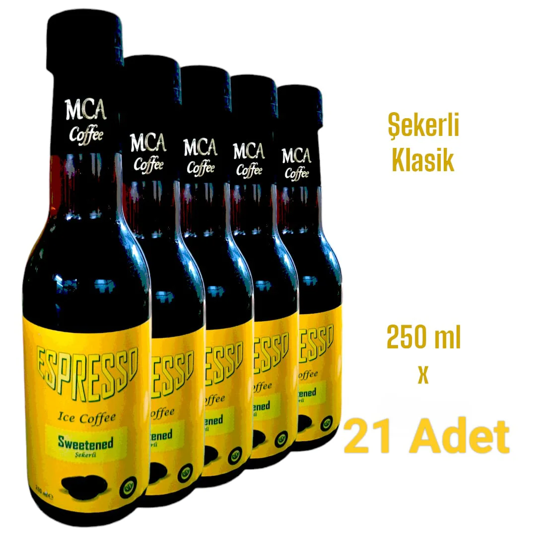 Mca Espresso Soğuk Kahve (Şekerli Klasik) 250 ml x 21 adet Mca Espresso Soğuk Kahve (Şekerli Klasik) 250 ml x 21 adet