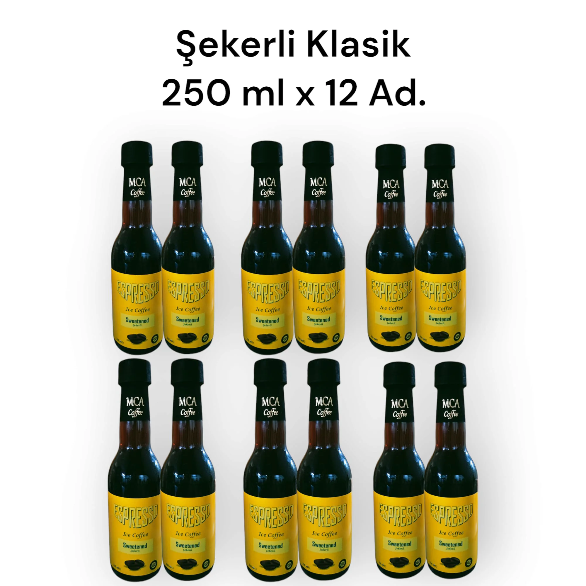 MCA Espresso Soğuk Kahve (Şekerli Klasik) 250 ml x 12 Adet MCA Espresso Soğuk Kahve (Şekerli Klasik) 250 ml x 12 Adet