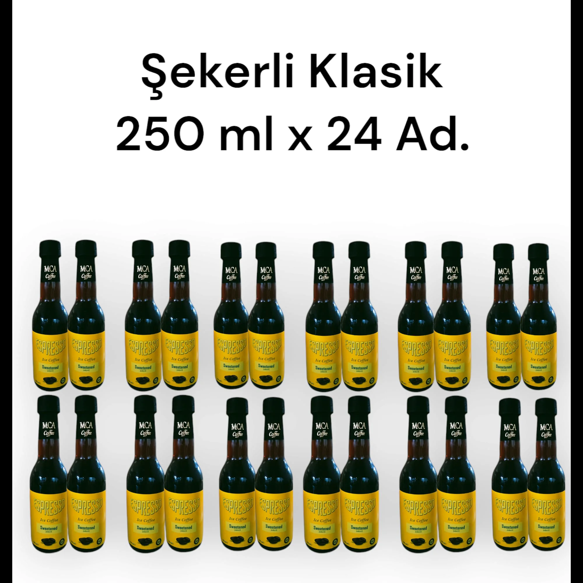 MCA ESPRESSO SOĞUK KAHVE (ŞEKERLİ KLASİK) 250 ML X 24 ADET MCA ESPRESSO SOĞUK KAHVE (ŞEKERLİ KLASİK) 250 ML X 24 ADET