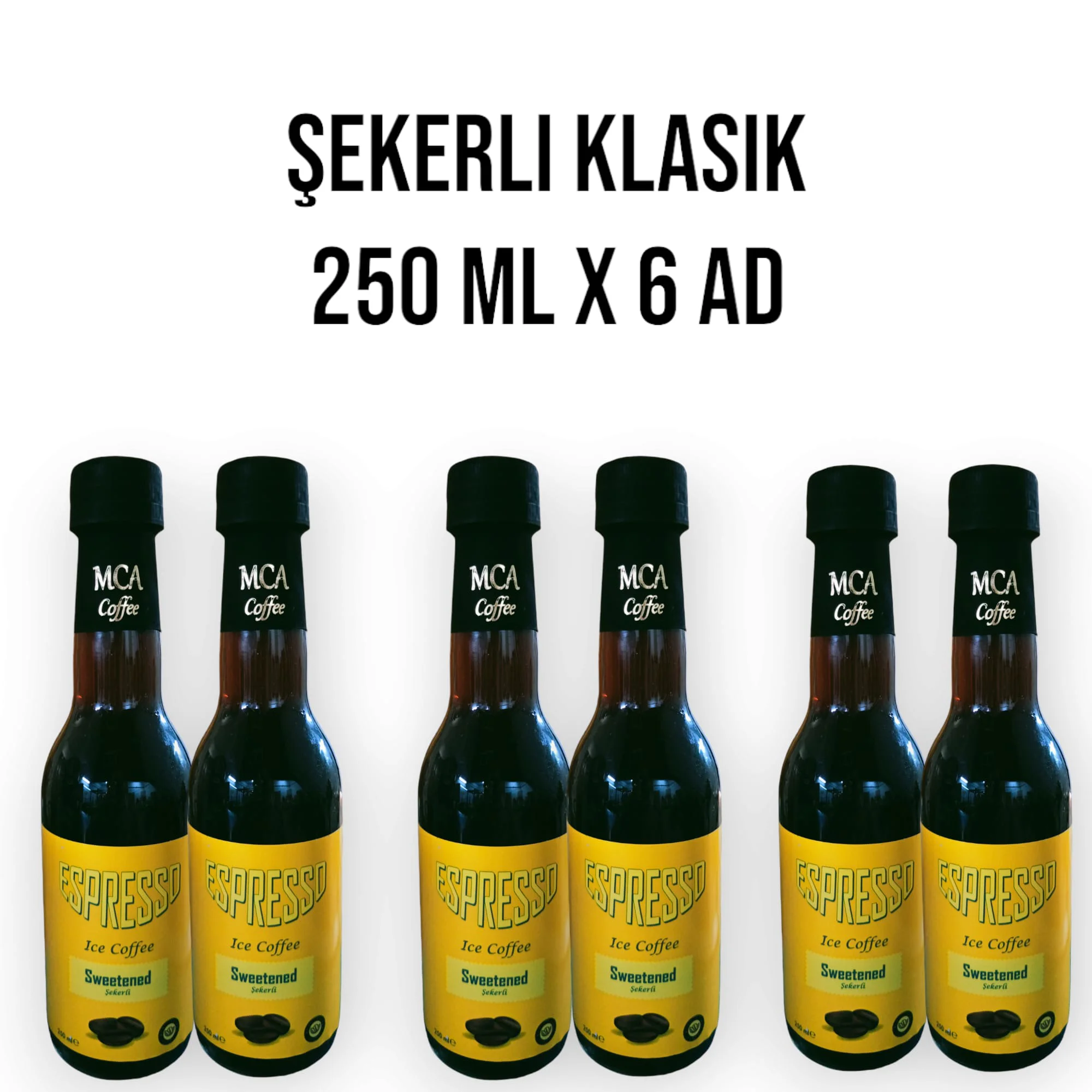 MCA Espresso Soğuk Kahve (Şekerli Klasik) 250 ml x 6 Adet MCA Espresso Soğuk Kahve (Şekerli Klasik) 250 ml x 6 Adet