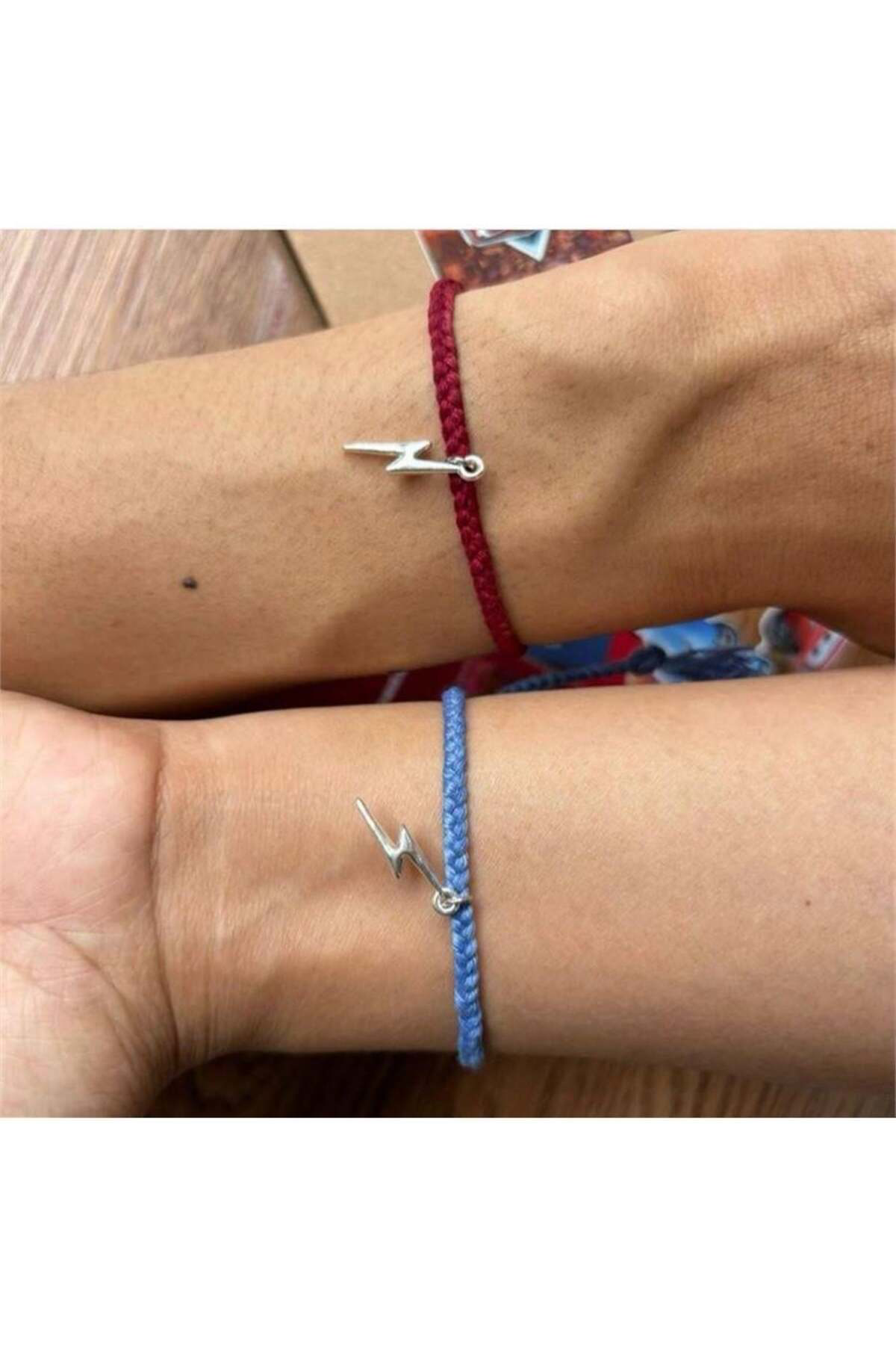 Mcqueen & Sally Kırmızı Mavi Şimşek Cars Çift Bileklik