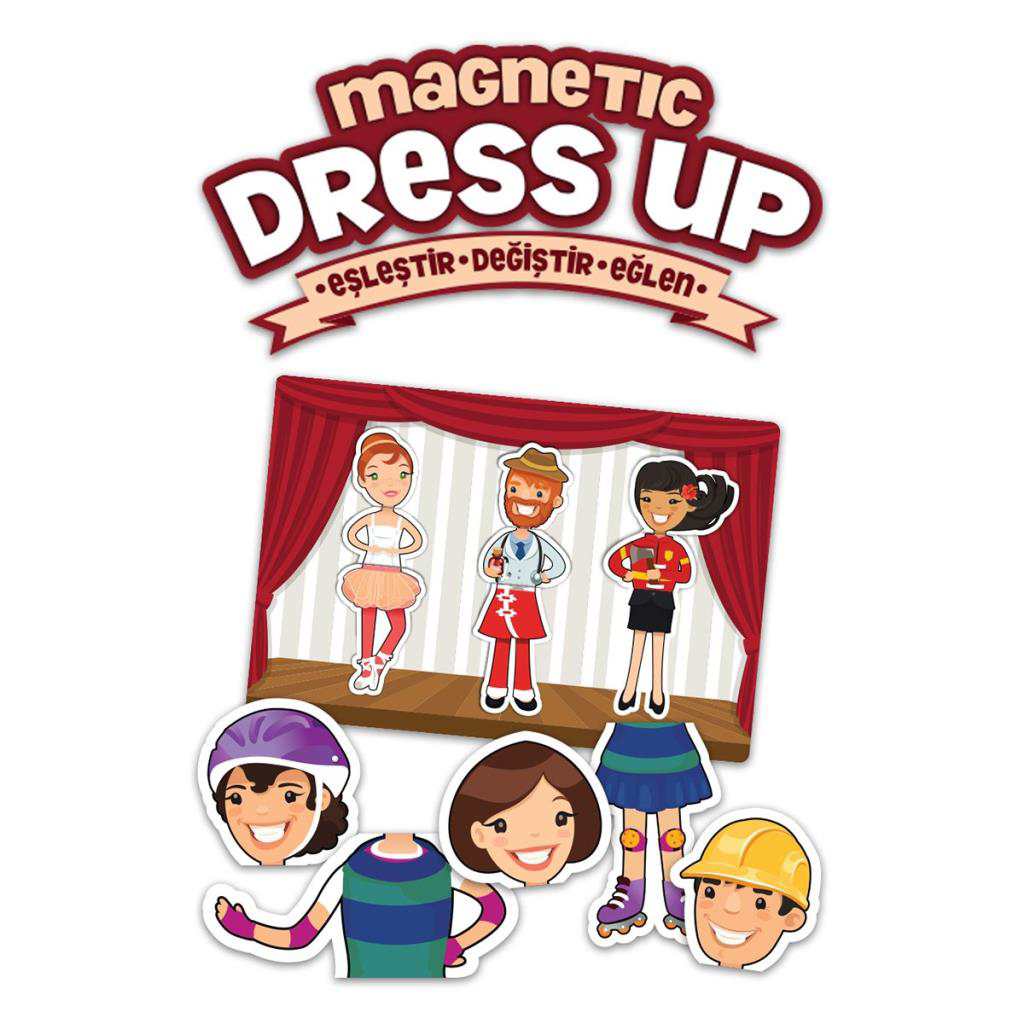 MD174 Magnetic Dress Up - Eşleştir・Değiştir・Eğlen / +3 yaş