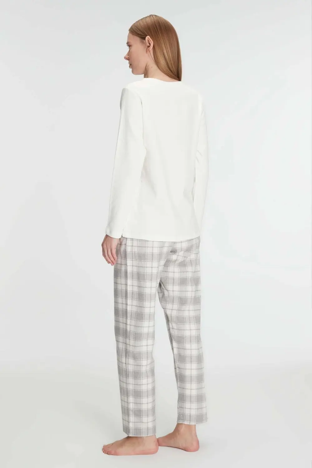 MDB Anıl Uzun Kol Pamuklu Kışlık Pijama Takımı