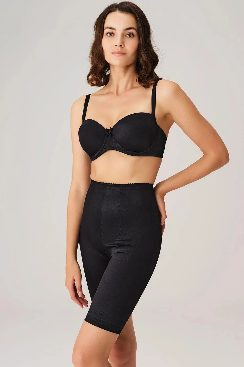 MDB MdbShop Toparlayıcı Bel ve Bacak Dikişli Uzun Paçalı Orta Bel