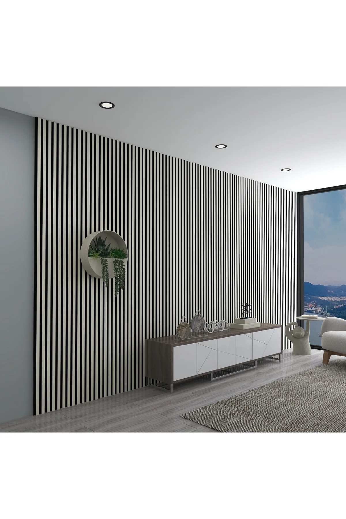 MDF Akustik Duvar Paneli 60×278 cm – 11 mm Kalınlık, Gerçek Keçel