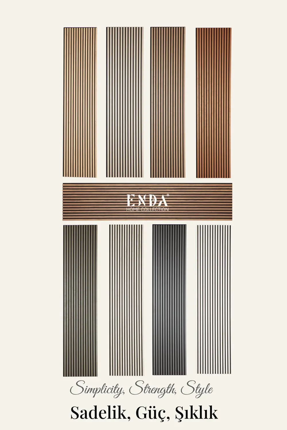 MDF Akustik Duvar Paneli 60×278 cm – 11 mm Kalınlık, Gerçek Keçel