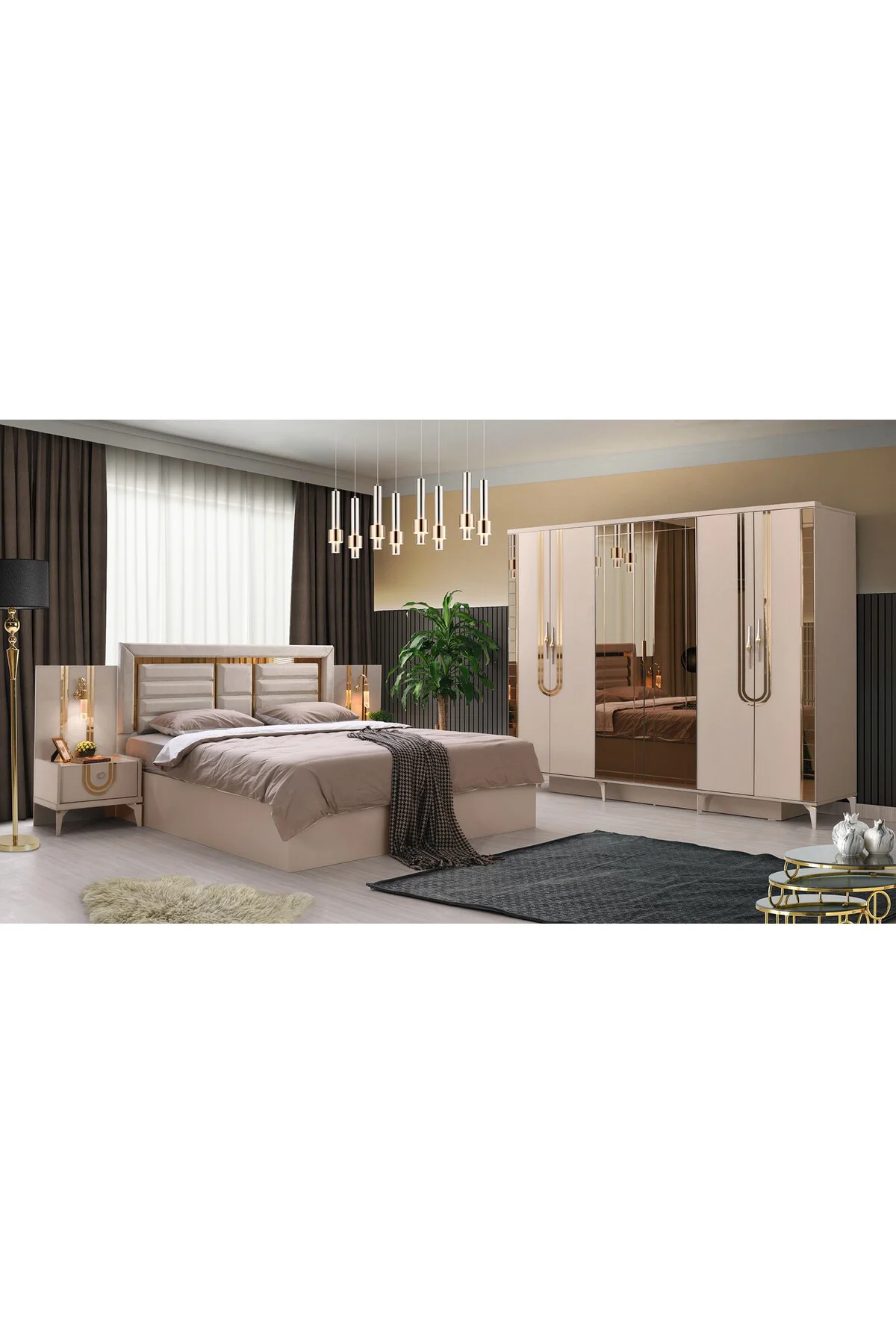 Mdf Safir Yatak Odası Takımı Mdf Safir Yatak Odası Takımı