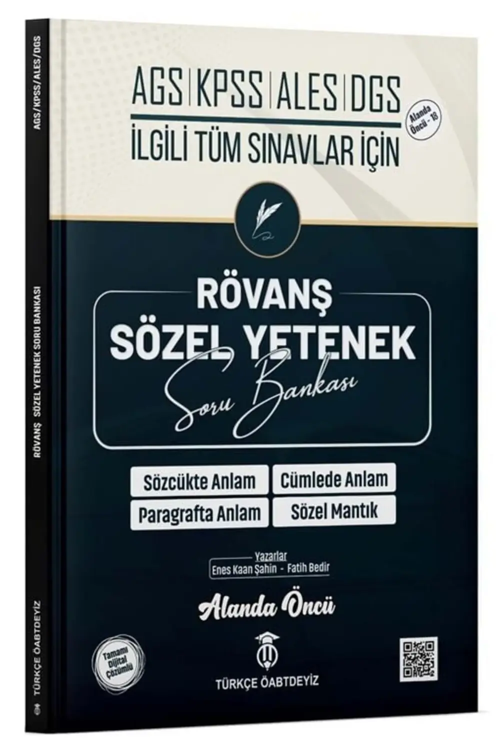 MEB-AGS KPSS ALES DGS Sözel Yetenek Rövanş Soru Bankası - Enes Ka