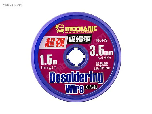 Mechanıc R300 Dw50 Lehim Fitili Sökücü Lehim Sökme Teli Fiyatı, Yorumları ve Özellikleri