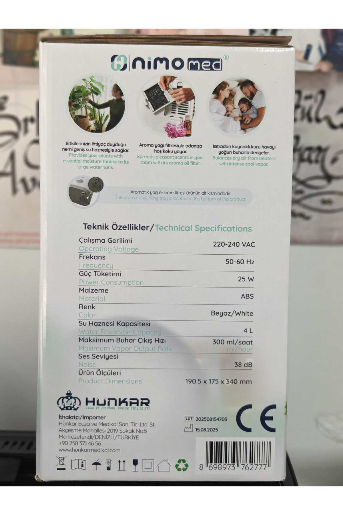 Med Buhar Makinesi Oda Nemlendirici Soğuk Buhar Makinası