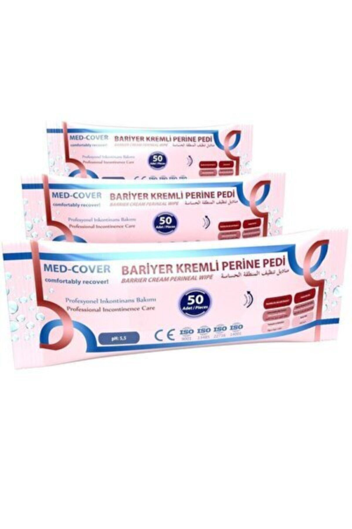 Med-cover Alkolsüz Bariyer Kremli Hasta Perine Ve Vücut Temizleme