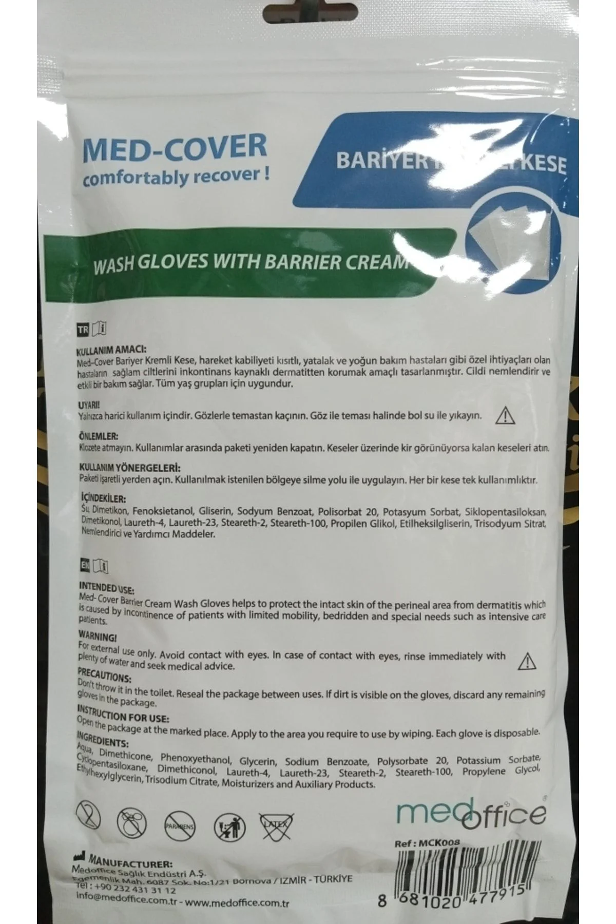 Med-cover Bariyer Kremli Kese ( 5 Paket )