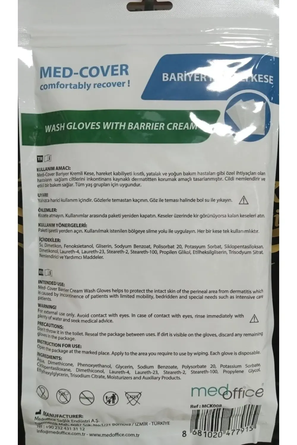 Med-cover Bariyer Kremli Kese ( 5 Paket )