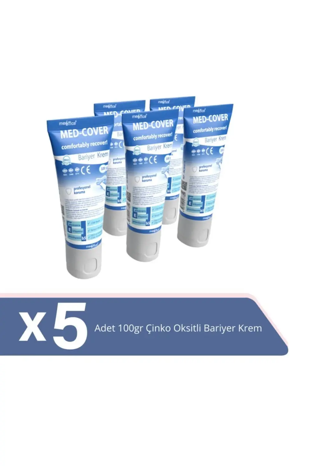 Med-cover Çinko Oksit Bariyer Krem 100gr X 5 Adet