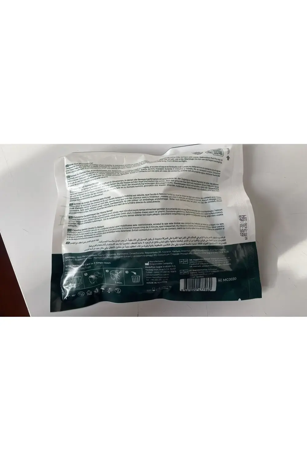 Med-cover Saç Yıkama Bonesi 1x5'li Gönderim