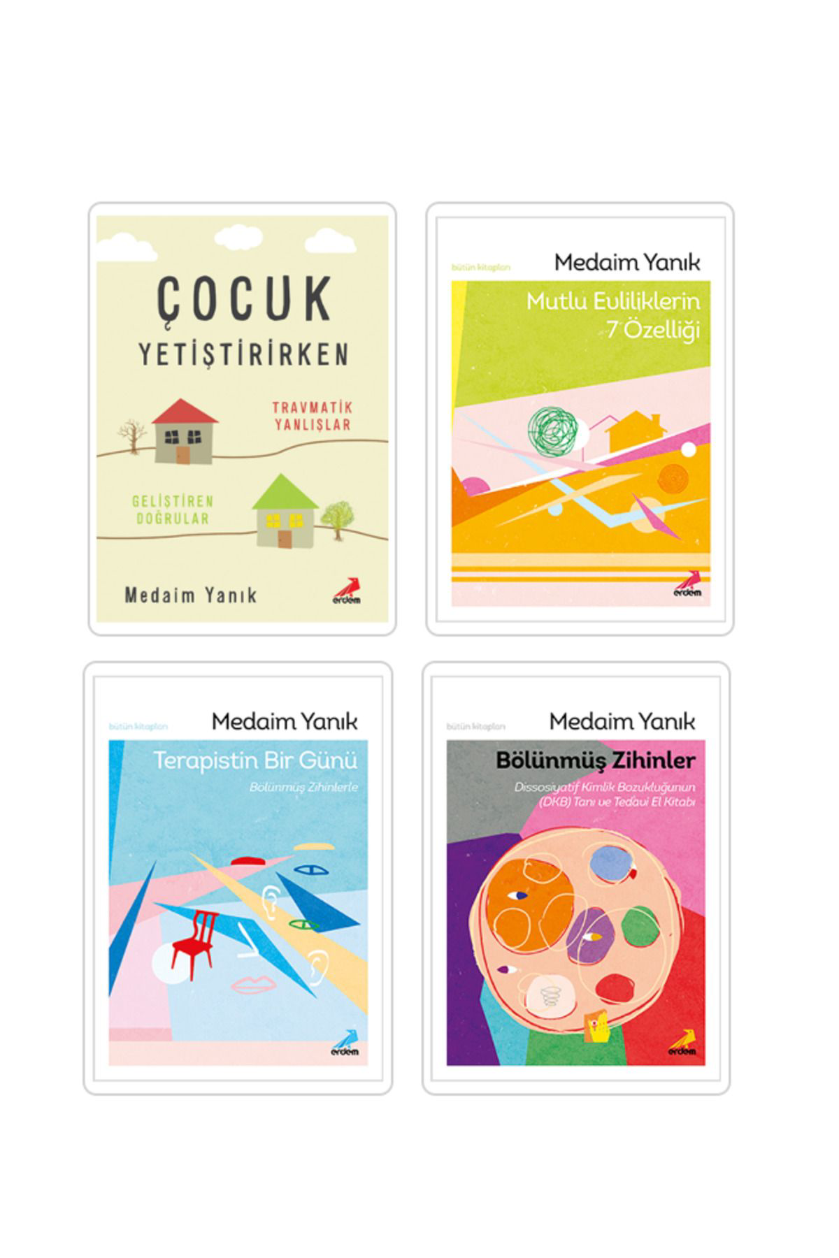 Erdem Yayınları Medaim Yanık Kitapları 4 Kitap Kişisel Gelişim
