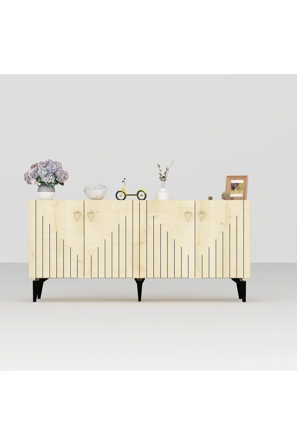 MEDDA LAZER ÇİZGİLİ KONSOL SAFİRMEŞE-ALTIN