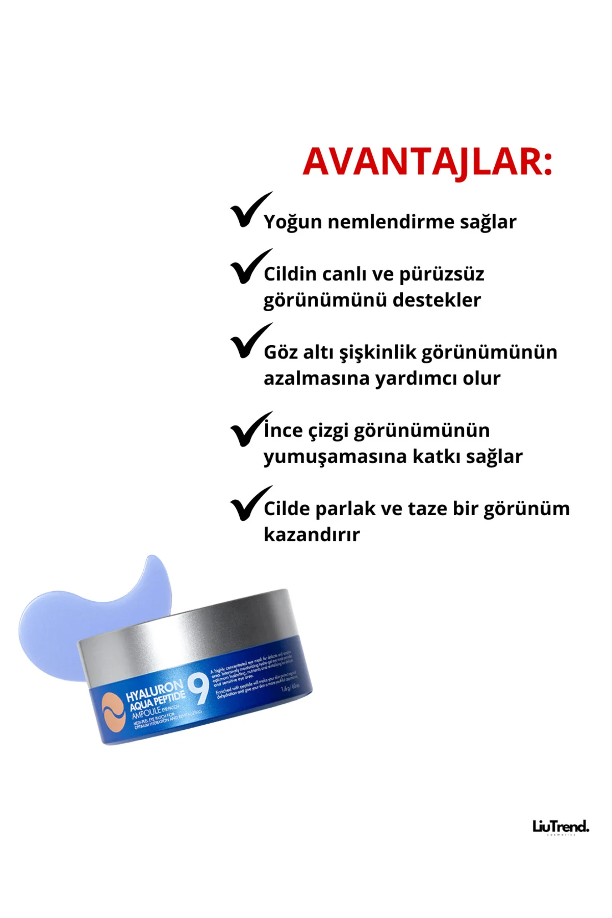 MEDI-PEEL Hyaluron Aqua Peptide 9 Ampoule Eye Yoğun Nemlendirici 