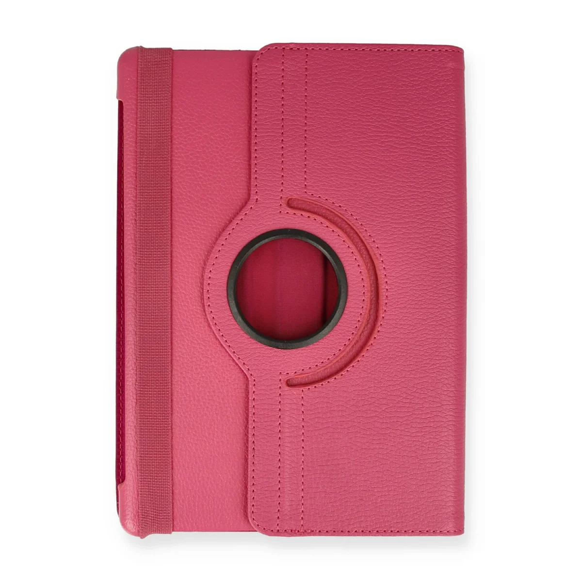 MediaPad T5 10 360 Derece Tablet Deri Kılıf - Pembe & Çizik Koruması
