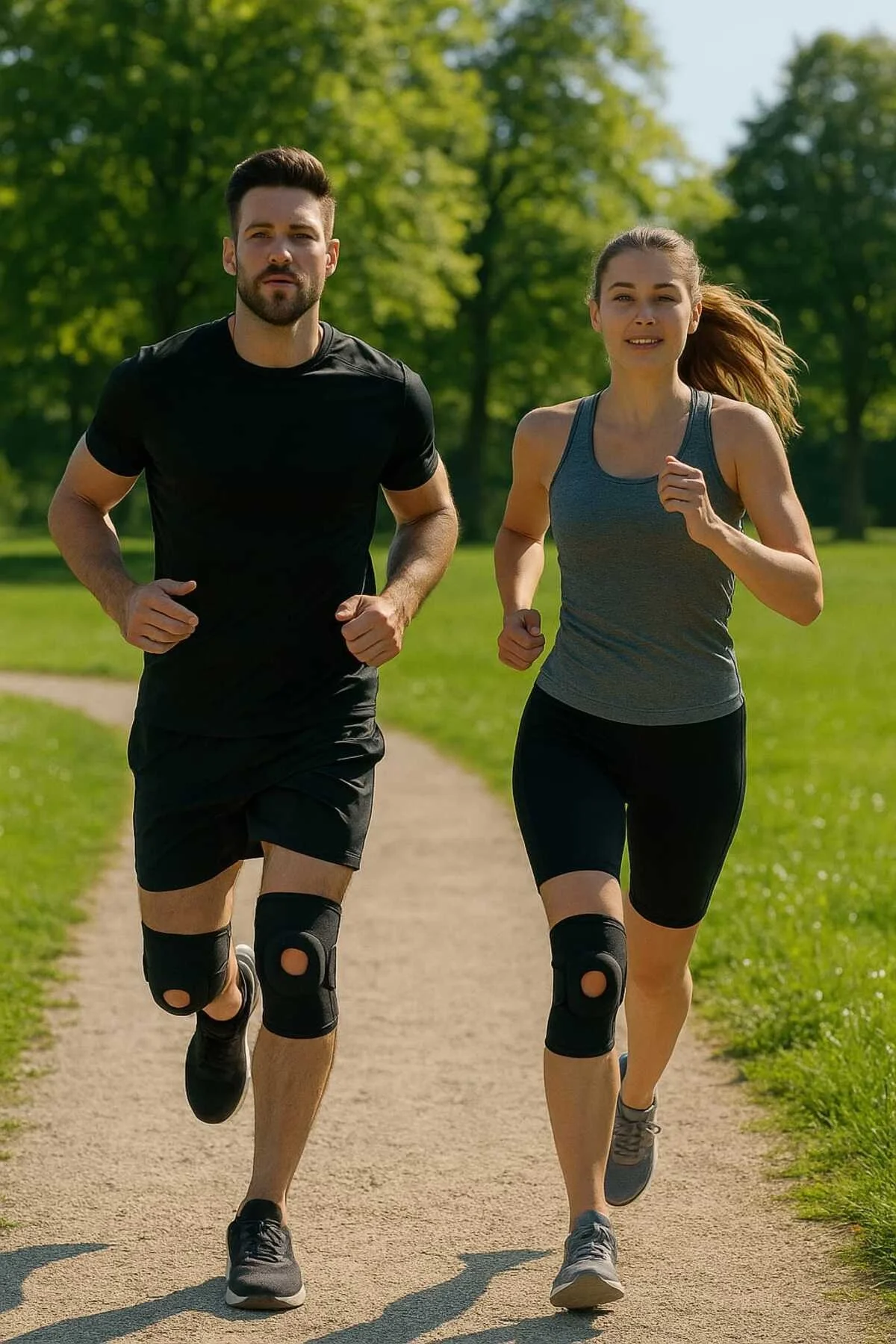 Medical Patella Destekli Diz Korsesi İkili Sağ Sol Çapraz Bağ Menisküs Ağrısı Için Sporcu Dizlik