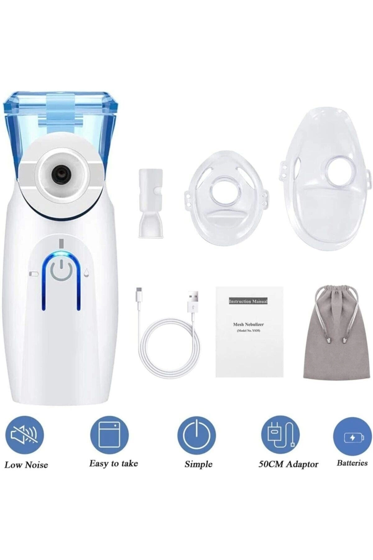 İron Medical Medıcal Ys35 Taşınabilir Mesh Nebülizatör Cihazı Şarjlı