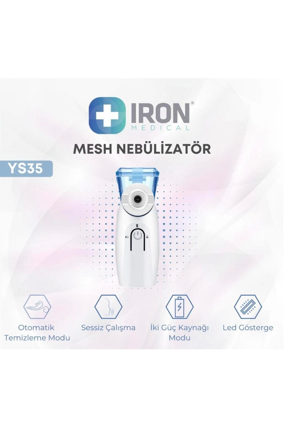İron Medical Medıcal Ys35 Taşınabilir Mesh Nebülizatör Cihazı Şarjlı