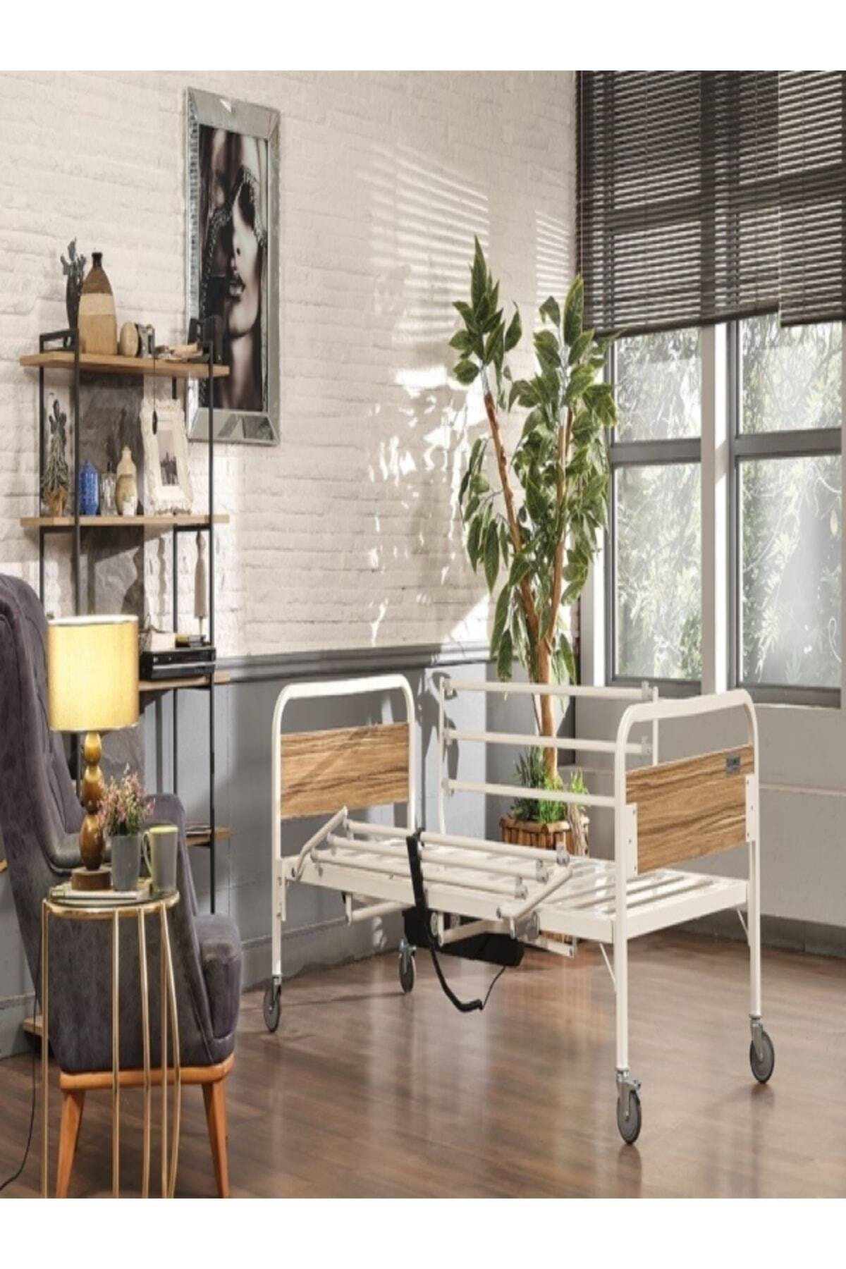 Turmed Medikal 2 Motorlu Elektrikli Hasta Karyolasi Yataği Yatak Dahil A