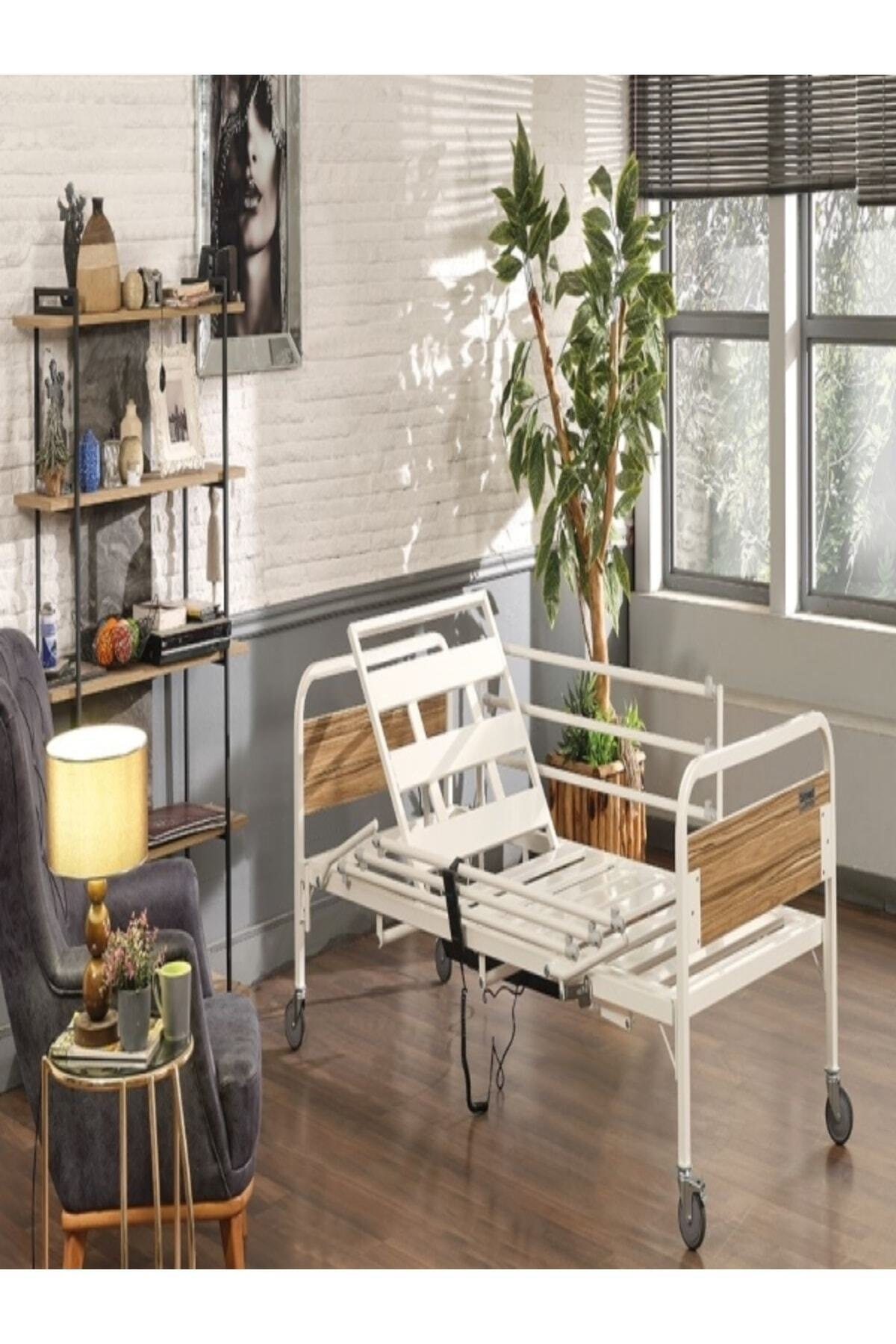 Turmed Medikal 2 Motorlu Elektrikli Hasta Karyolasi Yataği Yatak Dahil A