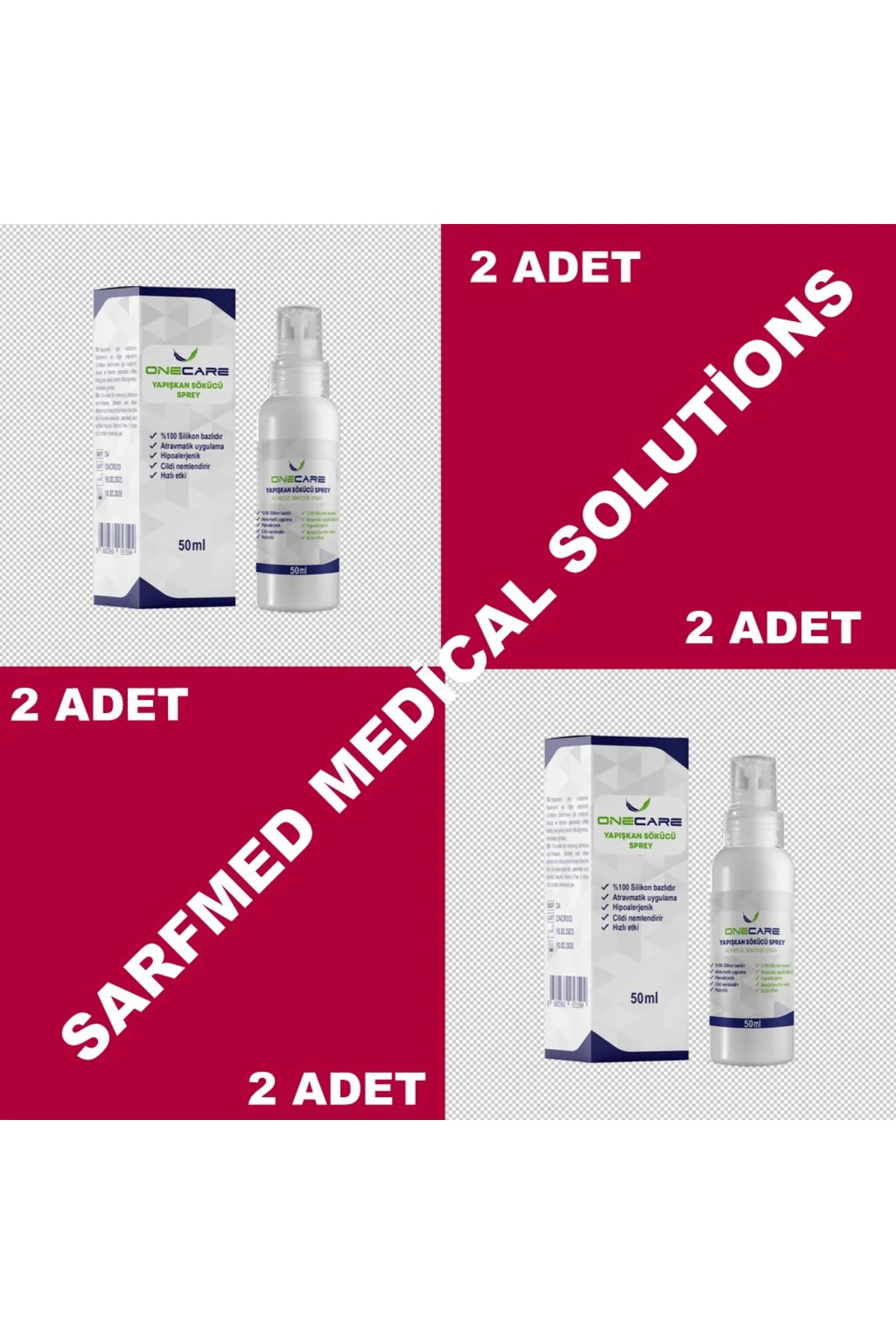 Medikal Flaster Sökücü, Yapışkan Çözücü Sprey 50 ml (2 Adet) Fiyatı, Yorumları ve Özellikleri