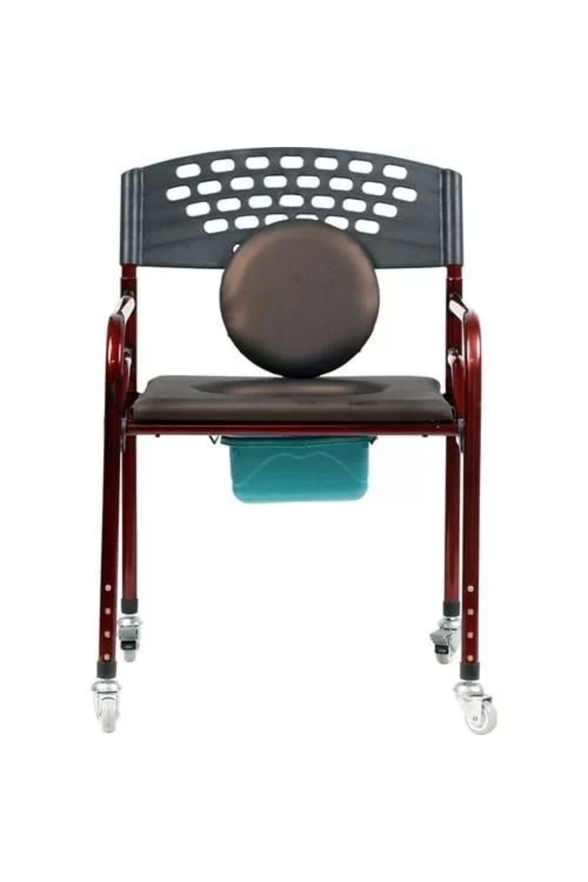 Medikalbirlik Deri Döşemeli Katlanır Tekerlekli Klozet Yükseltici