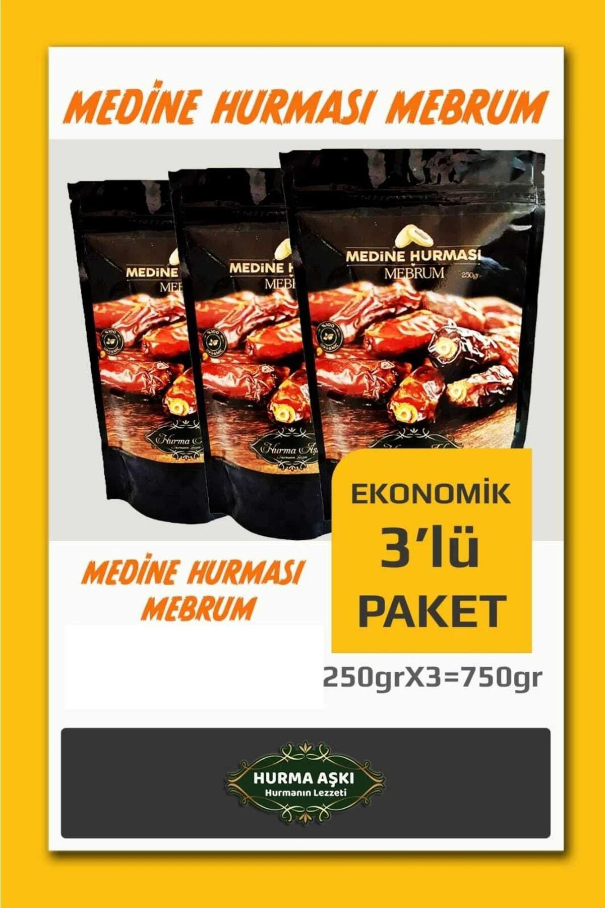 Medine Hurması Mebrum 3x250gr Medine Hurması Mebrum 3x250gr