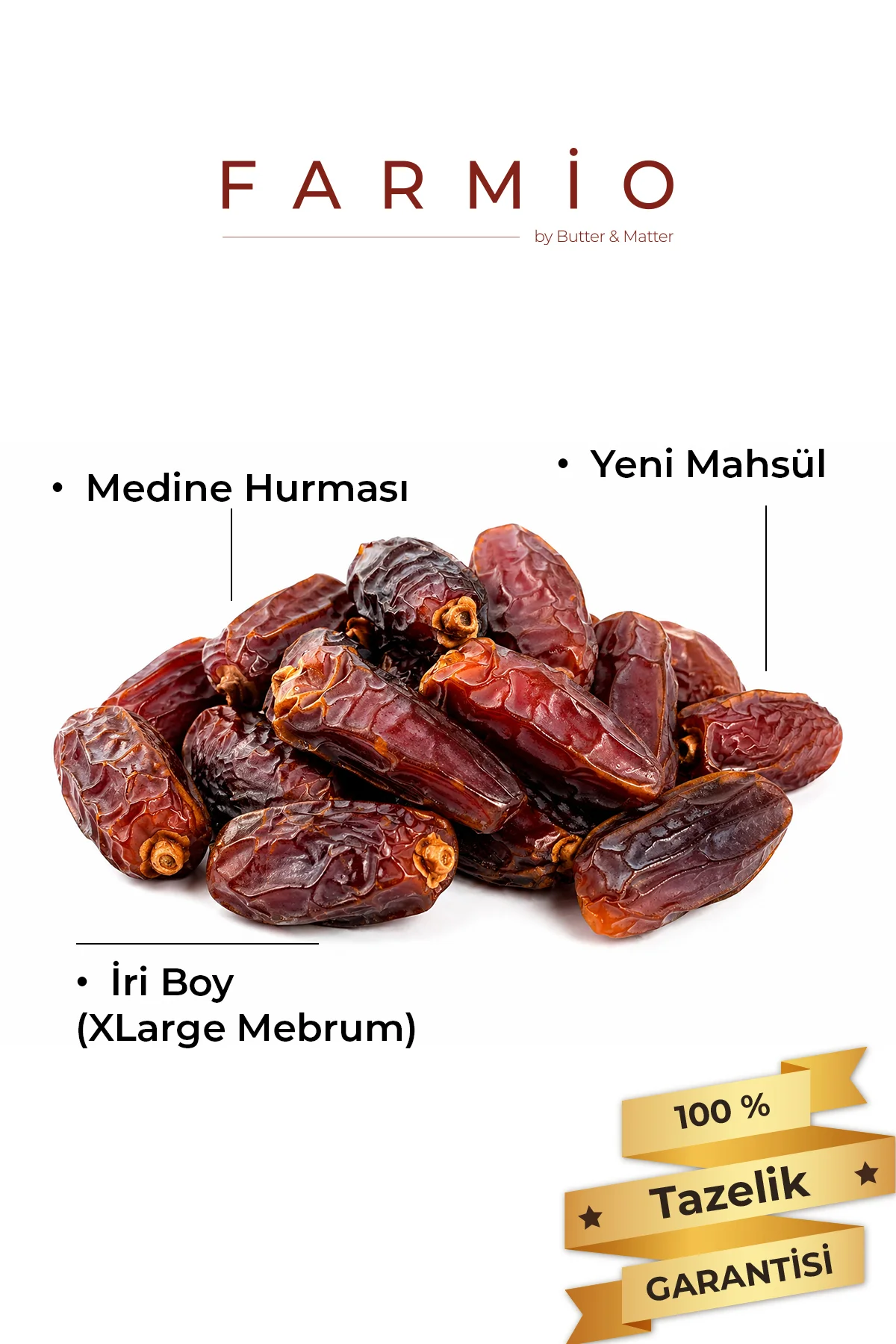 Medine Mebrum Hurması 500gr - Deluxe Jumbo Boy - Taptaze Yeni Mah