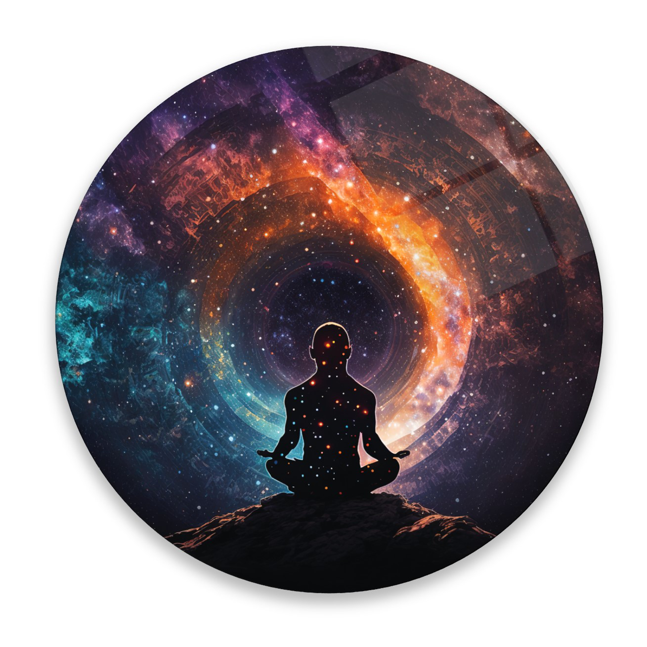 Meditasyon Adam Yuvarlak Cam Tablo | Hediyelik, Dekoratif, Ofis, Meditasyon Adam Yuvarlak Cam Tablo | Hediyelik, Dekoratif, Ofis, Fiyatı, Yorumları ve Özellikleri