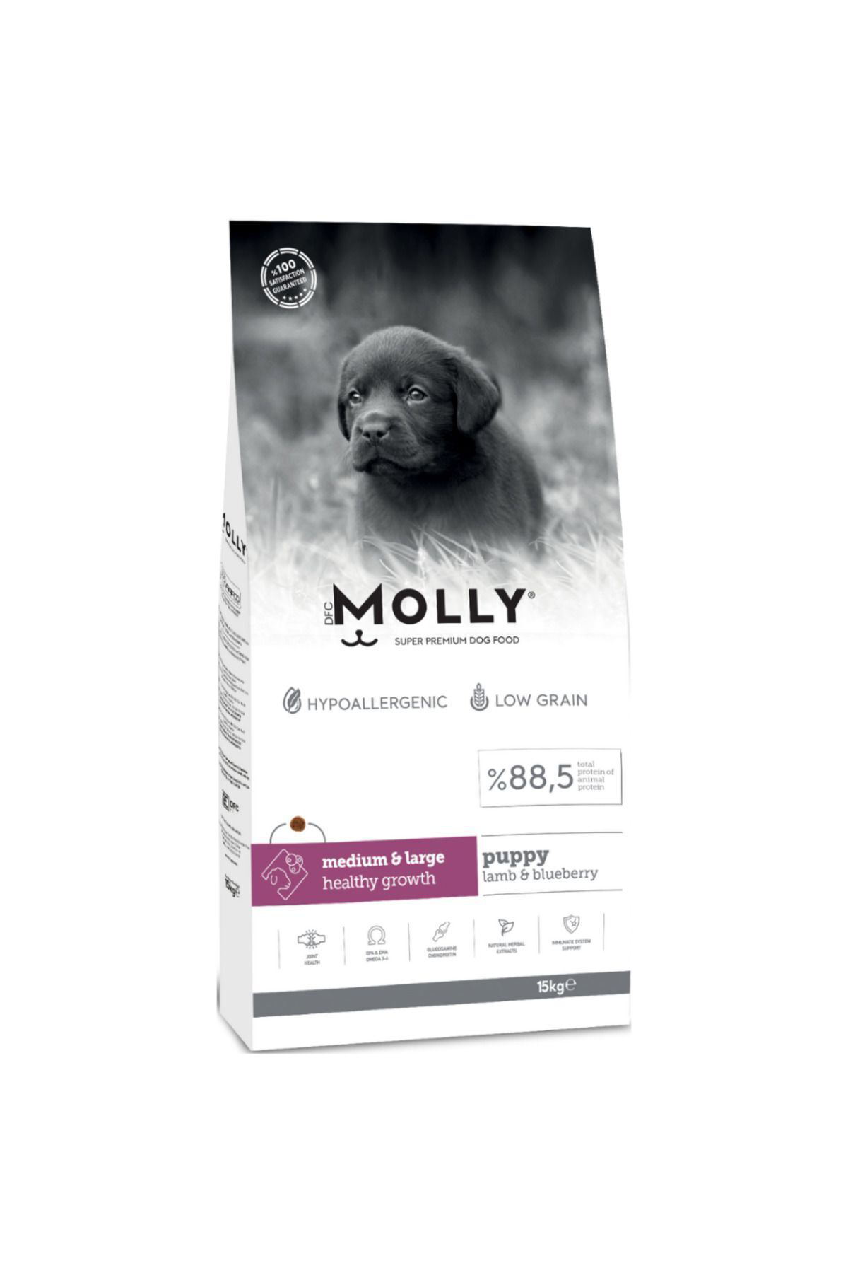 Molly Medium Puppy Kuzu Etli & Yaban Mersinli Orta Ve Büyük İrk Yavru K